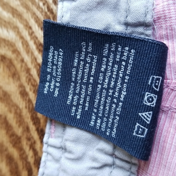 (16) Faded Glory Cotton Blend Light Plaid Shorts Pastel Casual Farmhouse - Picture 4 of 8